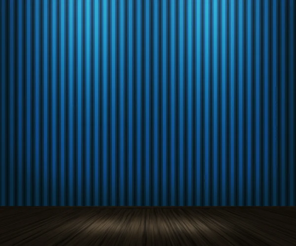 Синяя винтажная комната — стоковое фото