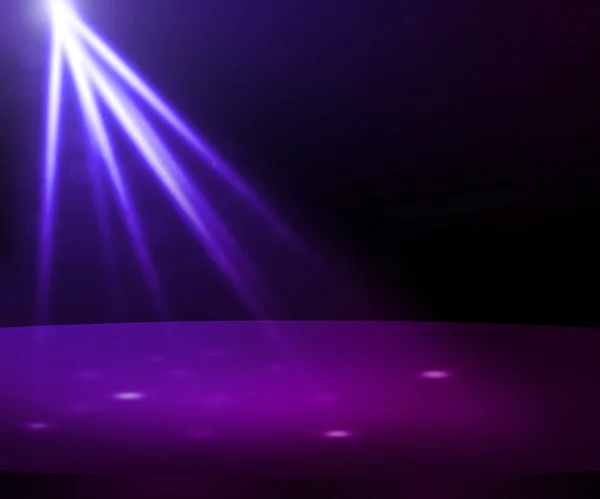 Violett part spotlight scenen — Stockfoto