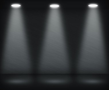 Dark Spotlight Room clipart