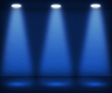 Blue Spotlight Room clipart