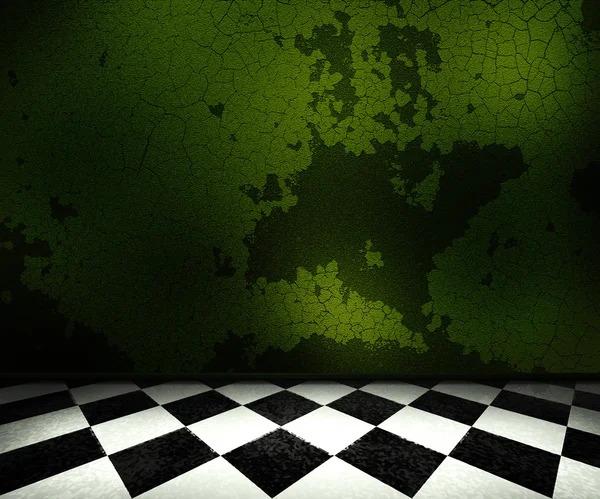 Зеленый фон старой комнаты — стоковое фото