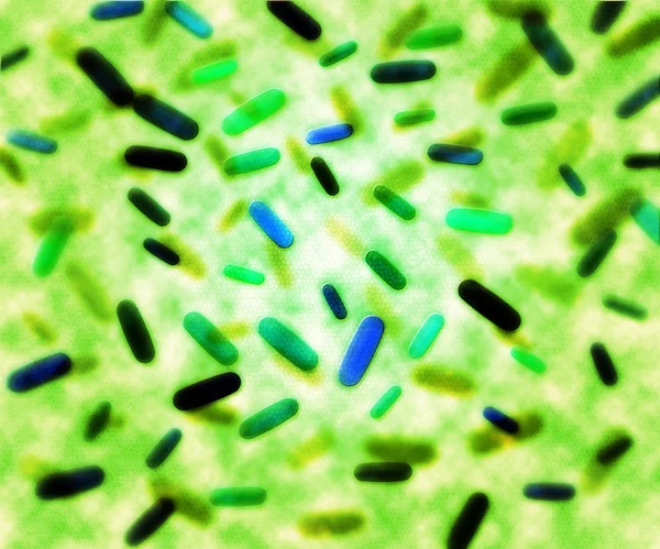 緑ウイルス テクスチャ背景 — ストック写真