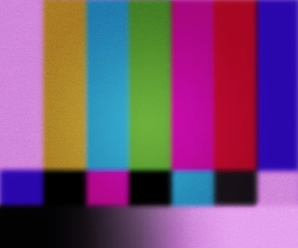 Fundo de tela de teste de TV — Fotografia de Stock