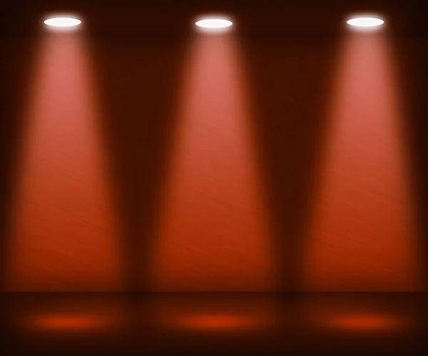 Pokój pomarańczowy reflektor — Zdjęcie stockowe