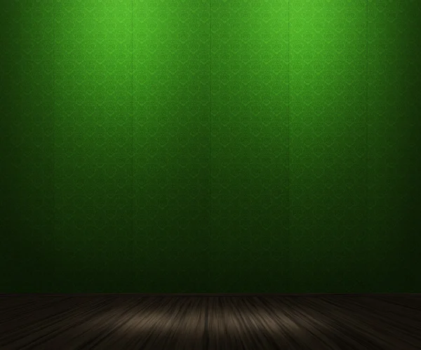 Green Vintage Room Background — Stock Photo, Image