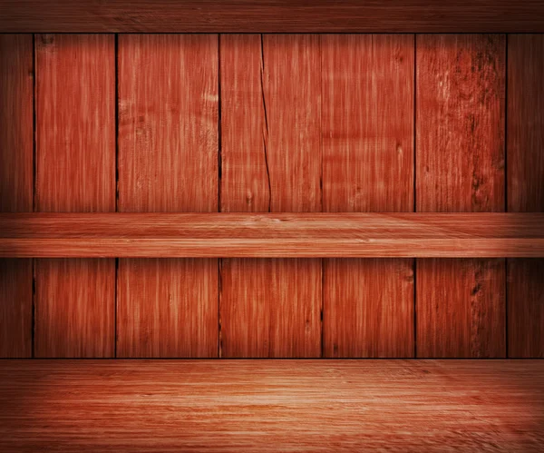 Wooden Shelf Background — Stock Photo, Image