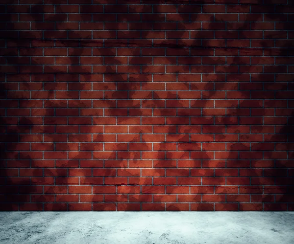 Quarto de tijolo vermelho — Fotografia de Stock