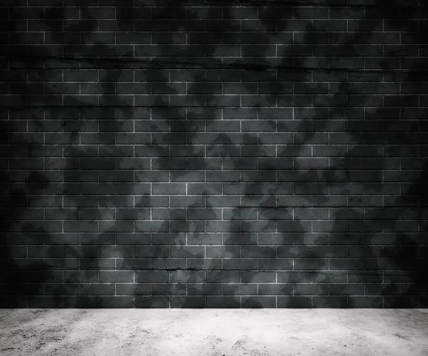 Grunge cinza tijolo parede fundo — Fotografia de Stock