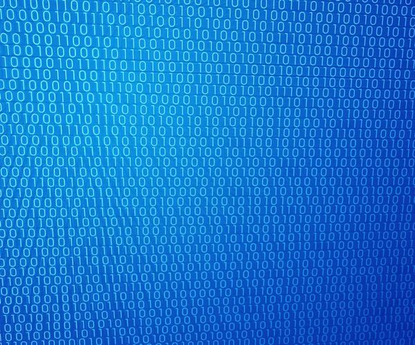 Fondo de pared binario azul — Foto de Stock