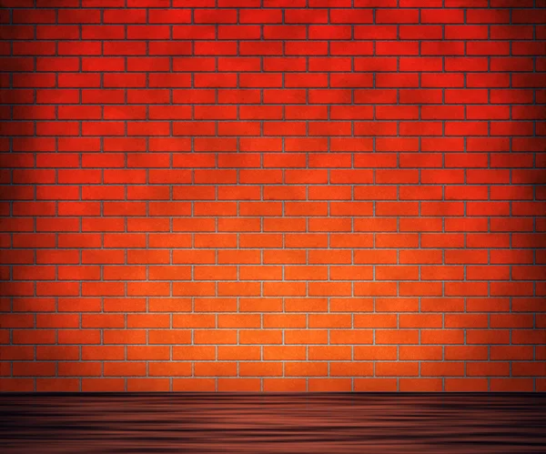 Zimmer aus rotem Ziegel — Stockfoto