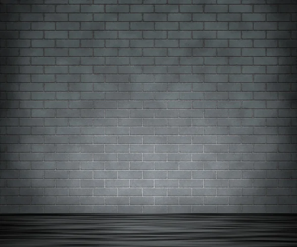 灰色のレンガの壁の背景 — ストック写真