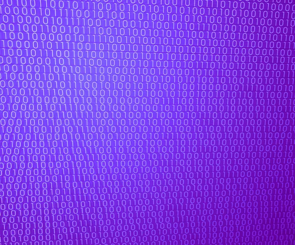 Violet Binary Wall Background — Stock Photo, Image