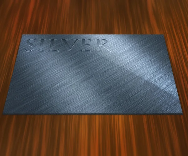 Silver Plate — Stock Photo, Image