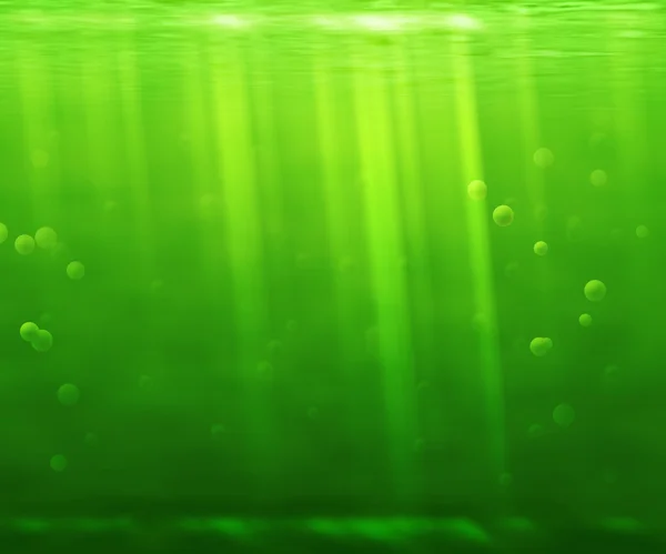 緑の水中の背景 — ストック写真