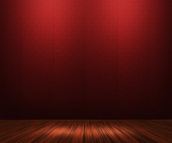 Červená ročník místnosti pozadí — Stock fotografie