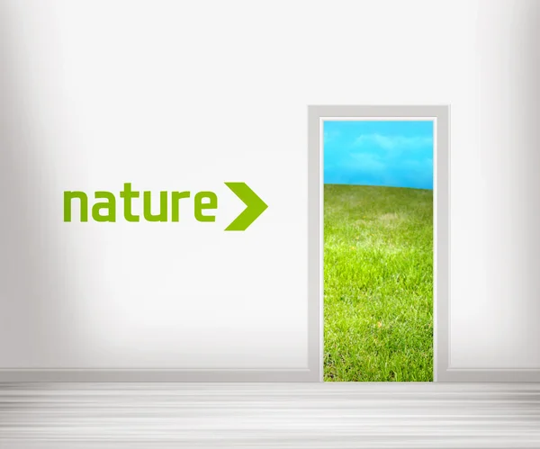 Porta para a Natureza — Fotografia de Stock