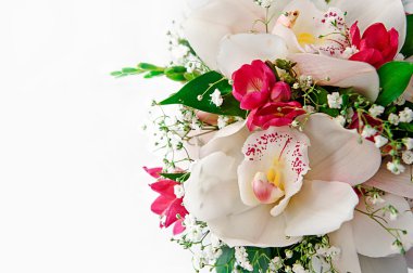 Bouquet of wedding flowers clipart