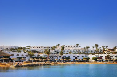 Luxury hotel in Naama Bay, Sharm el Sheikh, Egypt clipart