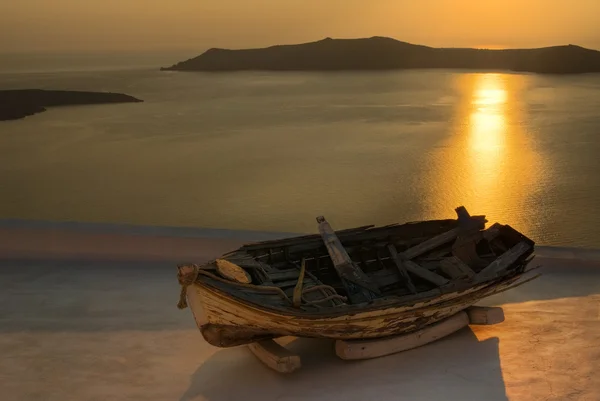 Santorini vista sobre a caldeira — Fotografia de Stock