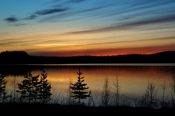 Шведська захід сонця — стокове фото