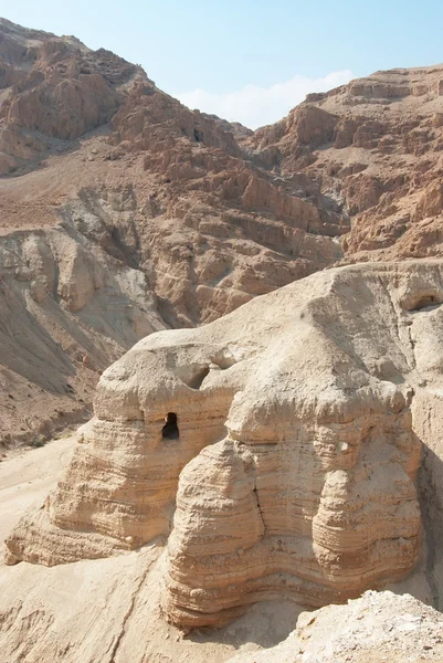 Qumran-Höhlen Stockbild