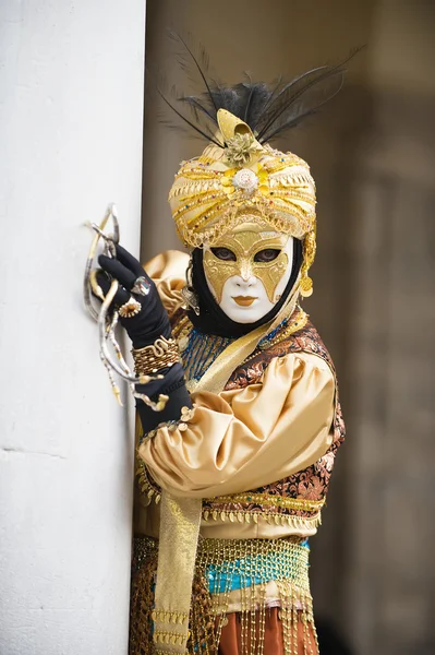 Mooie carnaval outfit, Venetië — Stockfoto