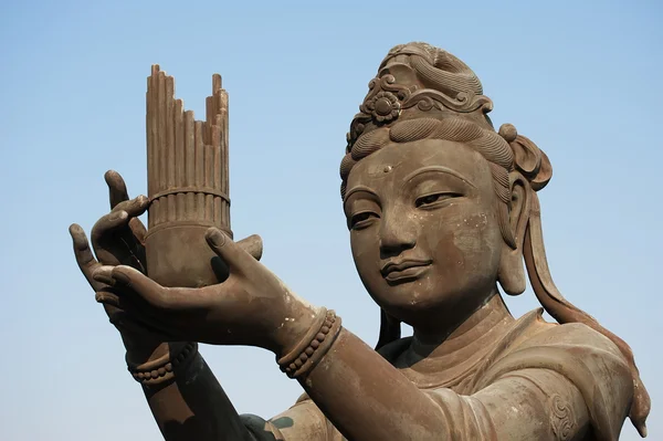 Par le grand Bouddha à Hong Kong — Photo