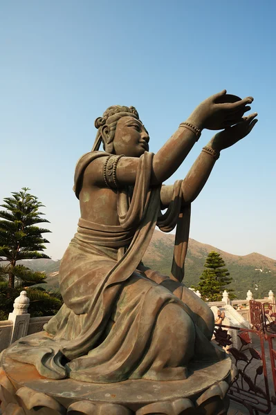 Vom großen Buddha in hong kong — Stockfoto