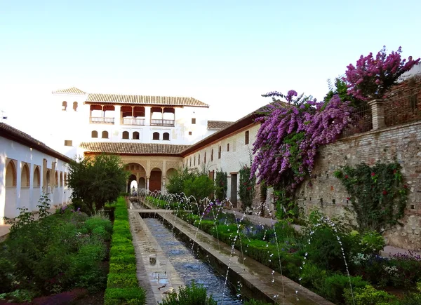 bahçede alhambra, granada, İspanya