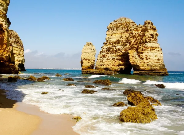 stock image The Rocky Beaches of Lagos, Portugal