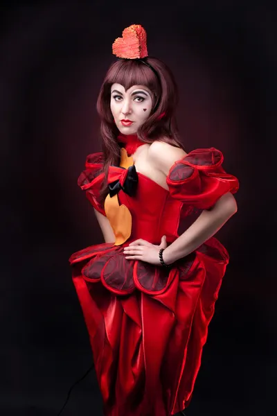 A queen of hearts Stock Kép