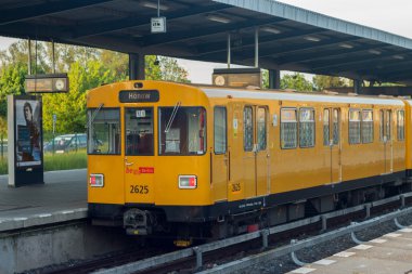 Underground train in Berlin clipart