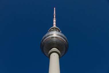 View to the top of Berlin's television tower (