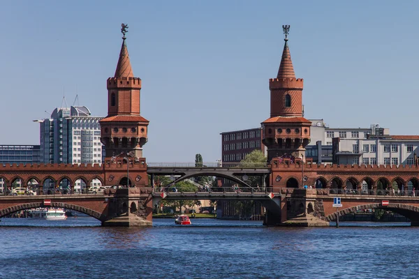 Oberbaumbrücke in Berlin — Zdjęcie stockowe