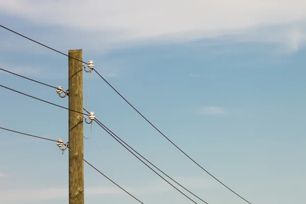 stock image Old power pole