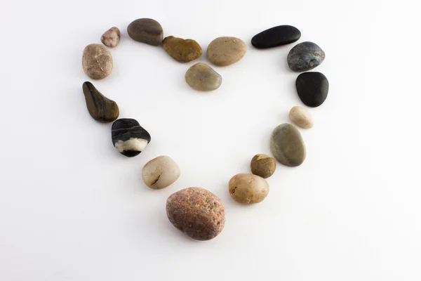 stock image Heart shaped by stones