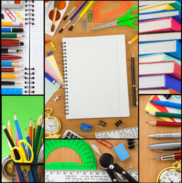 stock image Back to school collage