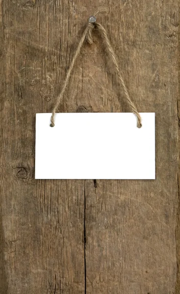 Letrero sobre fondo de madera —  Fotos de Stock