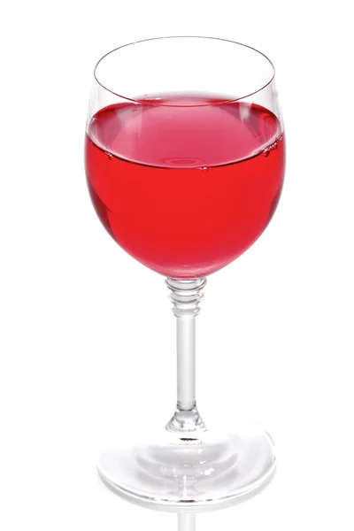 Бокал красного вина на белом — стоковое фото