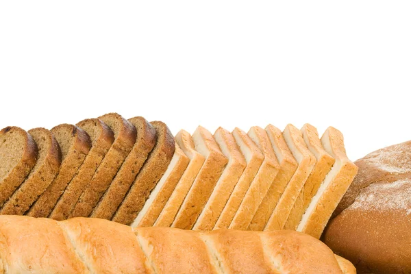 흰색으로 분리 된 빵 — 스톡 사진