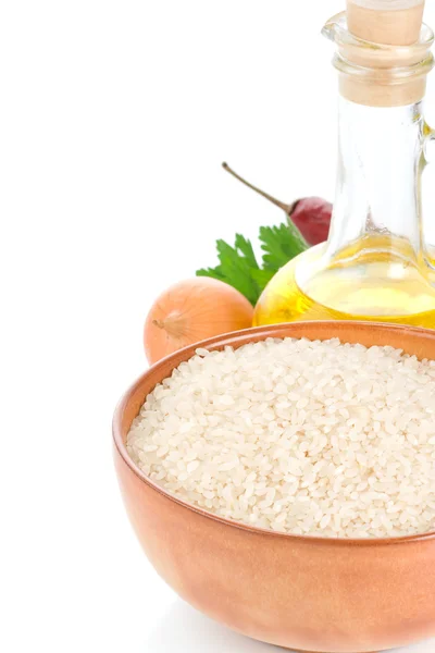 Reis und gesunde Ernährung — Stockfoto