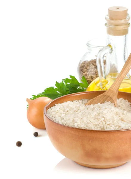 Rijst en gezonde voeding — Stockfoto