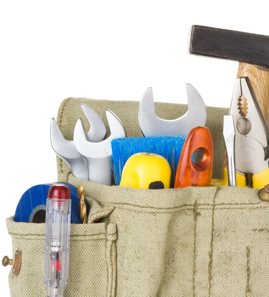 Tools in belt bag — Stock Photo, Image