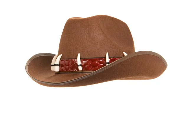 Chapéu de cowboy isolado em branco — Fotografia de Stock