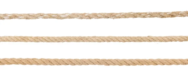 Cordas isoladas a branco — Fotografia de Stock