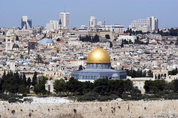 Jerusalem vista da cidade velha — Fotografia de Stock