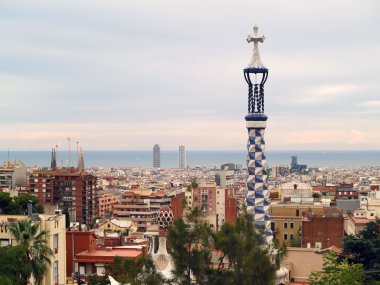 Barselona, İspanya 'da Park Guell