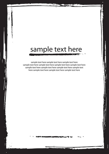 Abstract blacjk en wit sjabloon met plaats voor tekst — Stockvector