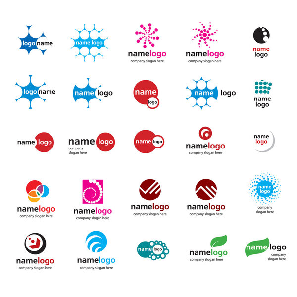 Varios logotipos que puede utilizar como logotipo de la empresa . — Vector de stock