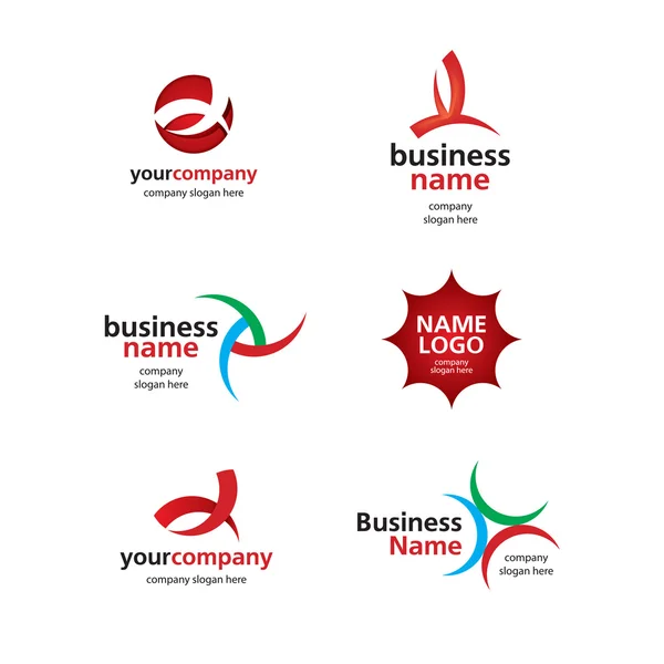 Varios logotipos que puede utilizar como logotipo de la empresa . — Vector de stock